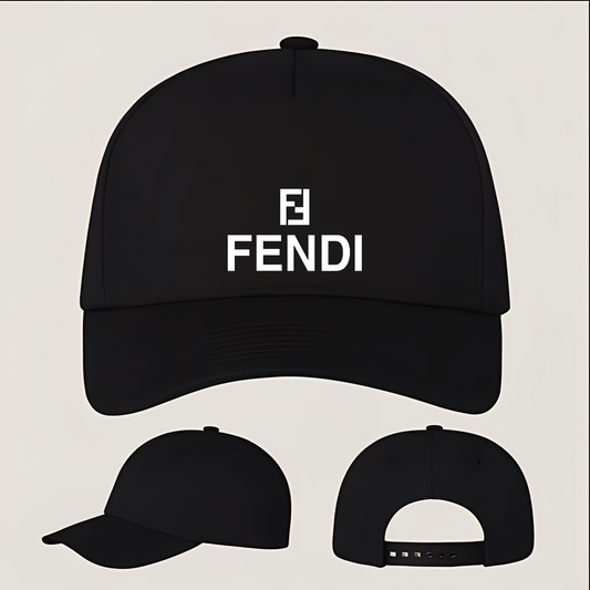 Fendi Five Panel Twill Snapback Cap