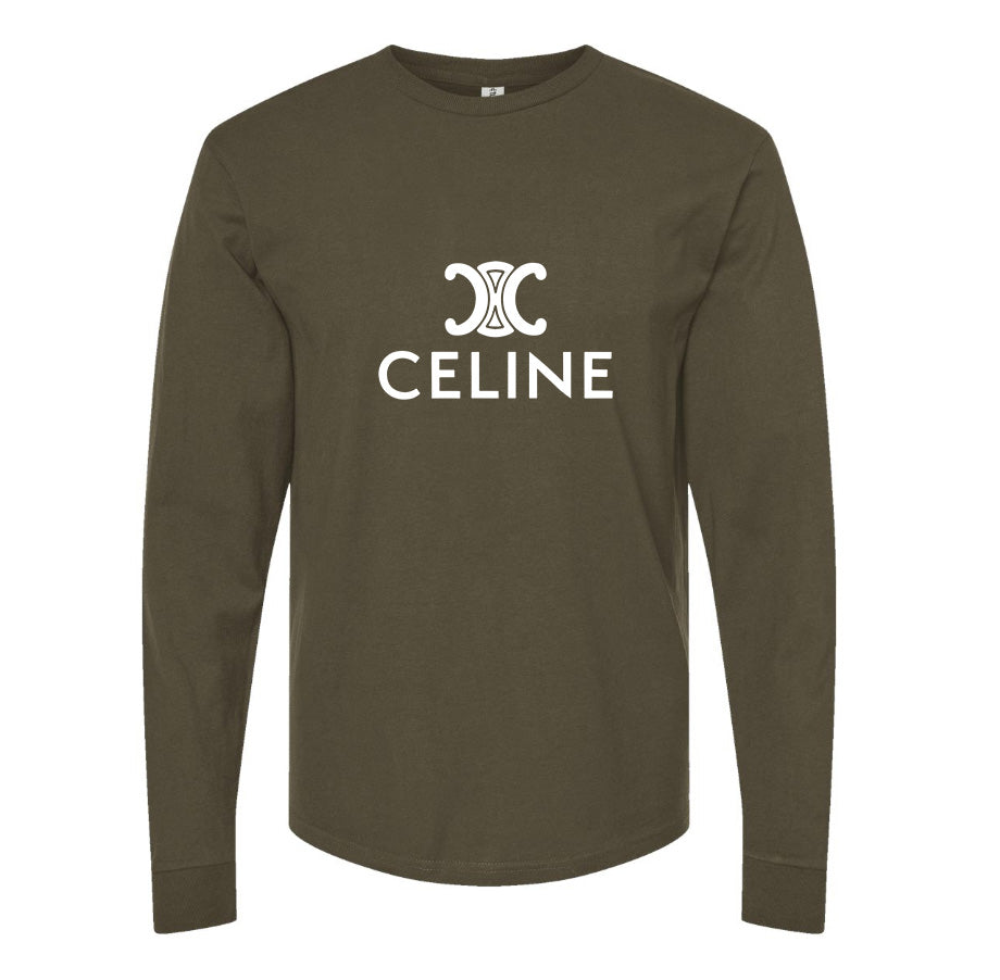 Men's Celine Long Sleeve T-Shirt