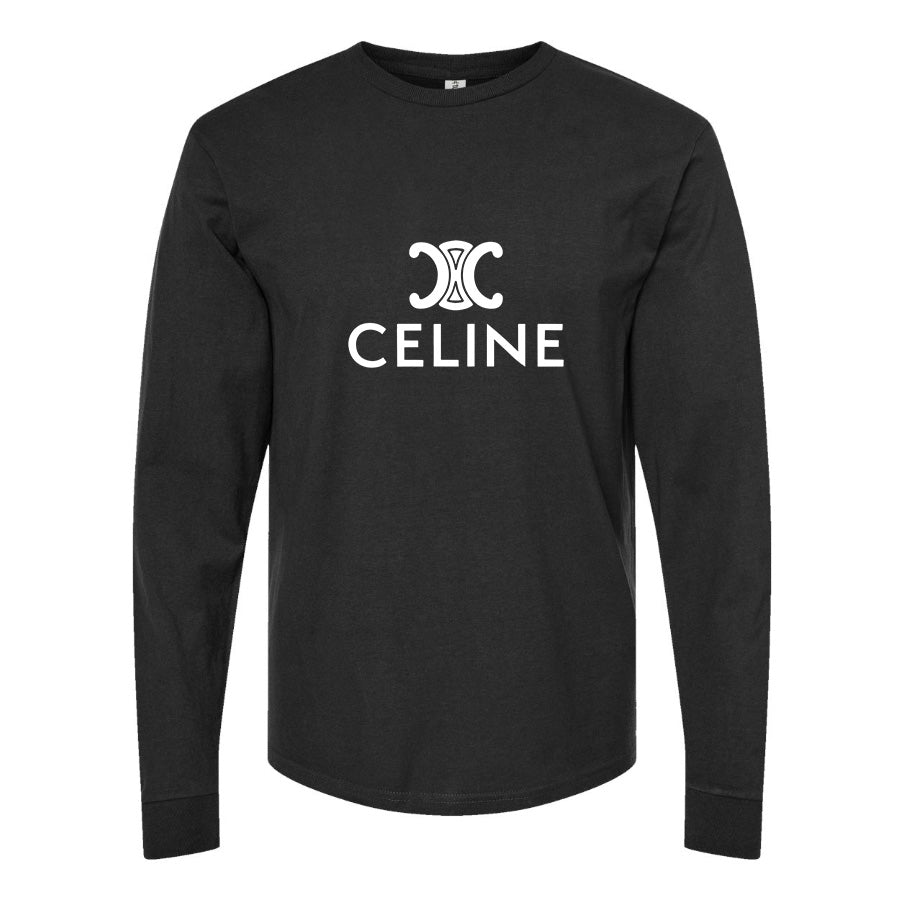Men's Celine Long Sleeve T-Shirt