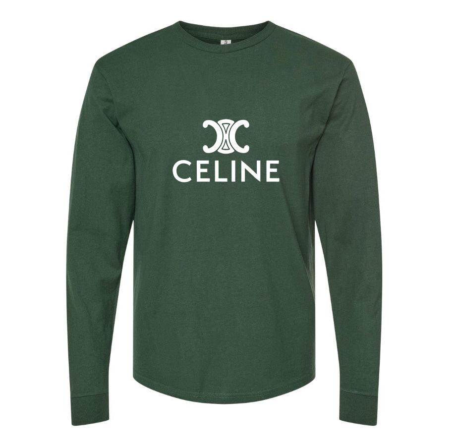 Men's Celine Long Sleeve T-Shirt