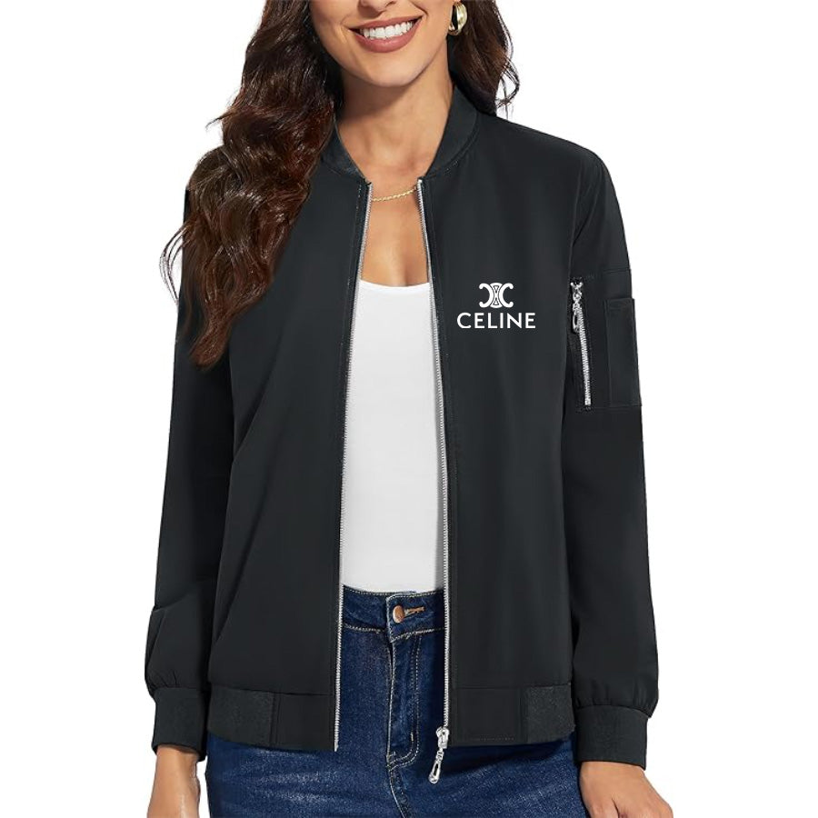 Women's Celine Premium Bomber Jacket Outerwear