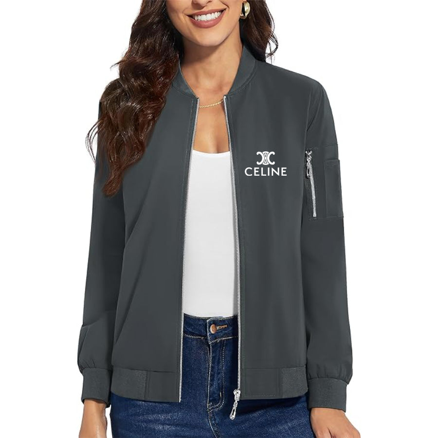 Women's Celine Premium Bomber Jacket Outerwear