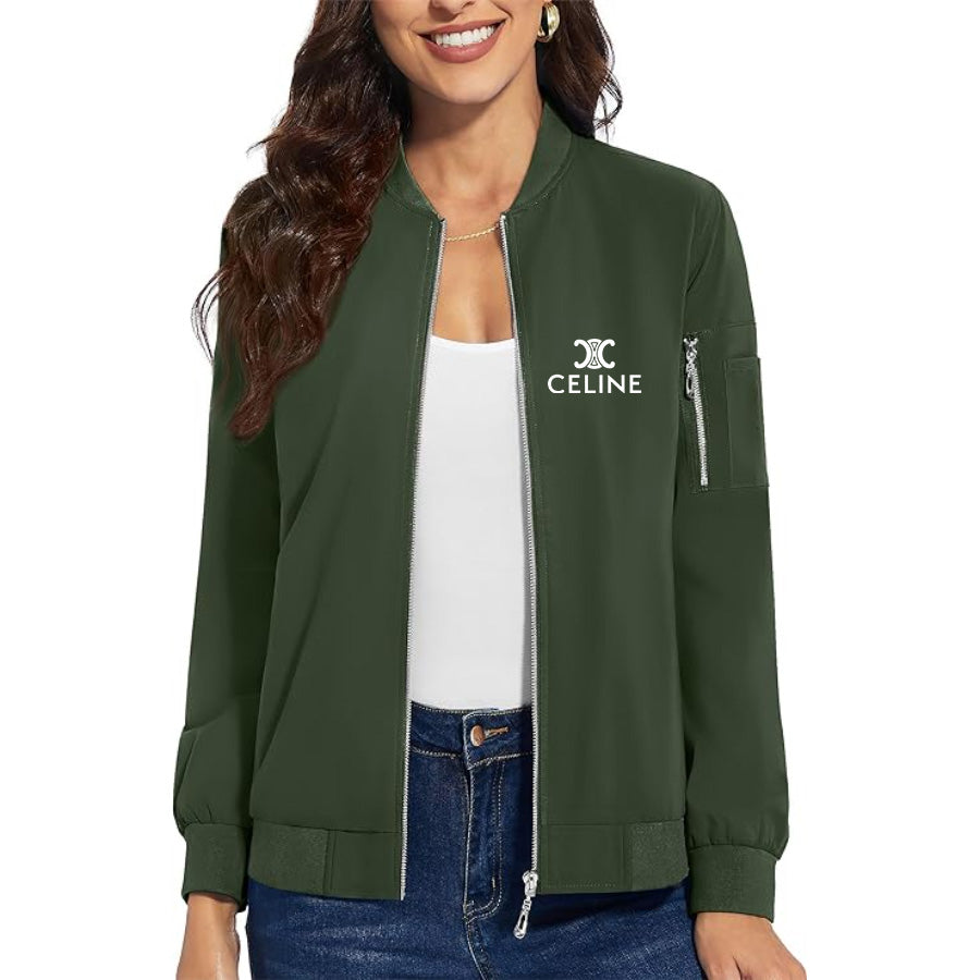 Women's Celine Premium Bomber Jacket Outerwear