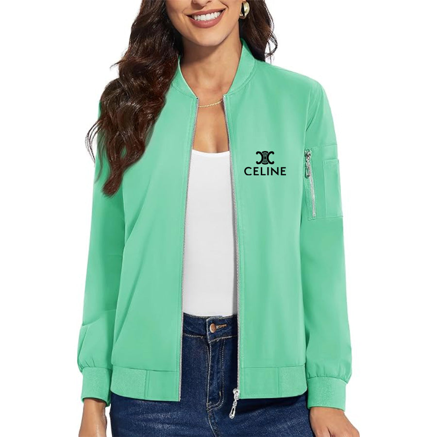 Women's Celine Premium Bomber Jacket Outerwear