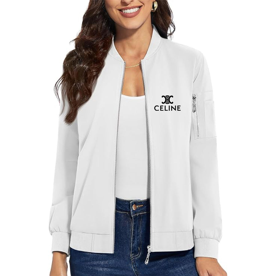 Women's Celine Premium Bomber Jacket Outerwear