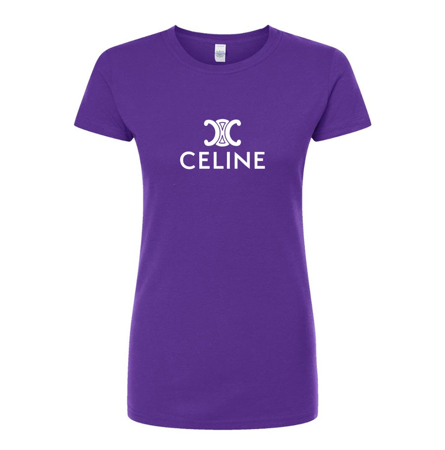 Women's Celine Round Neck T-Shirt