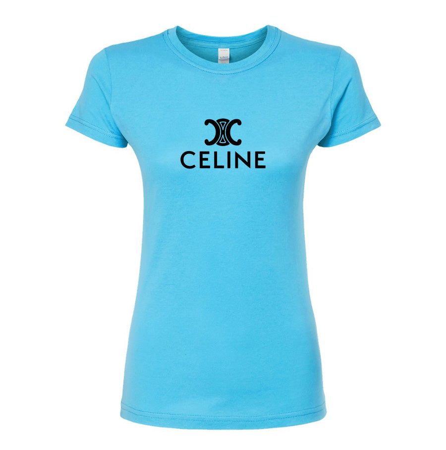 Women's Celine Round Neck T-Shirt
