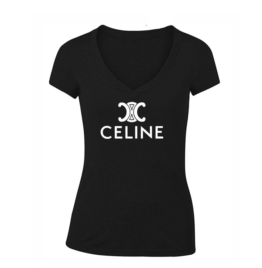 Women's Celine V Neck T-Shirt