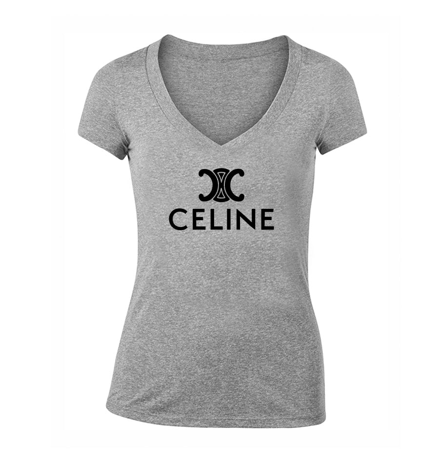 Women's Celine V Neck T-Shirt