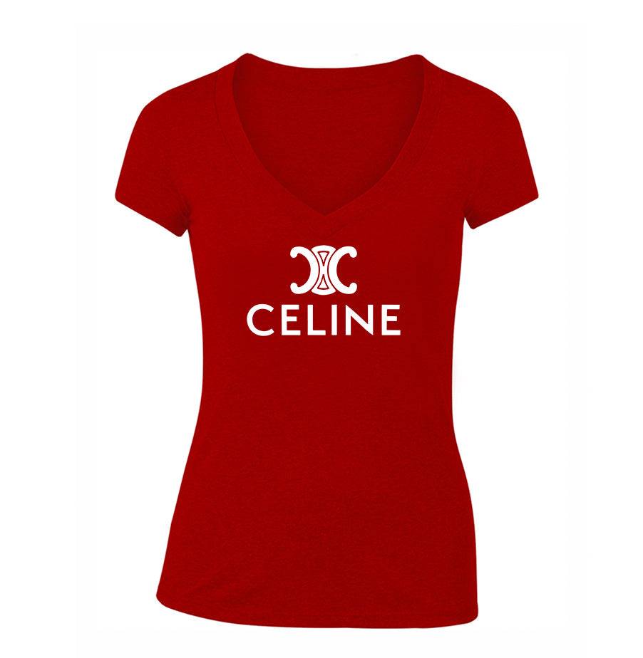 Women's Celine V Neck T-Shirt