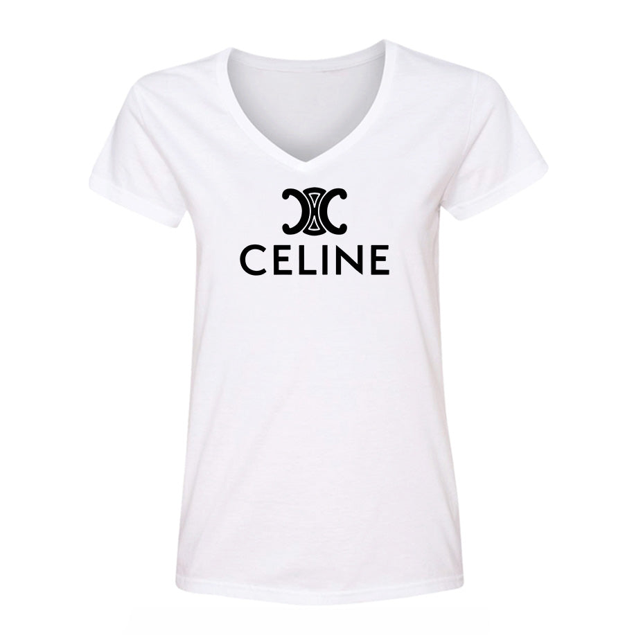 Women's Celine V Neck T-Shirt