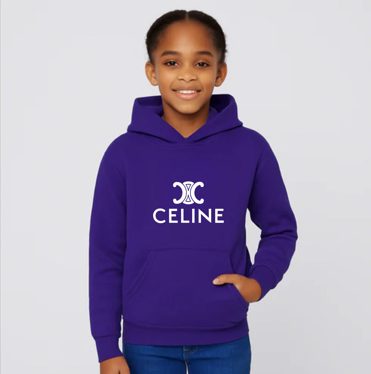 Youth Kids Celine Pullover Hoodie