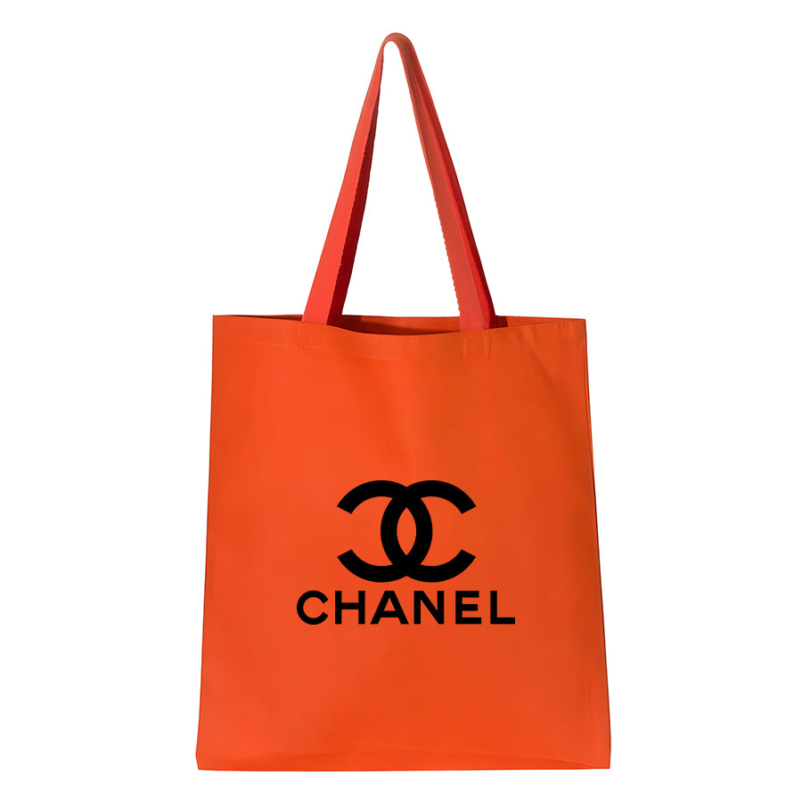 Chanel Canvas Flat Bottom Tote Bag