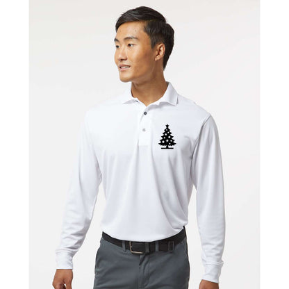 Men's Christmas Tree - Paragon - Prescott Long Sleeve Polo - 110
