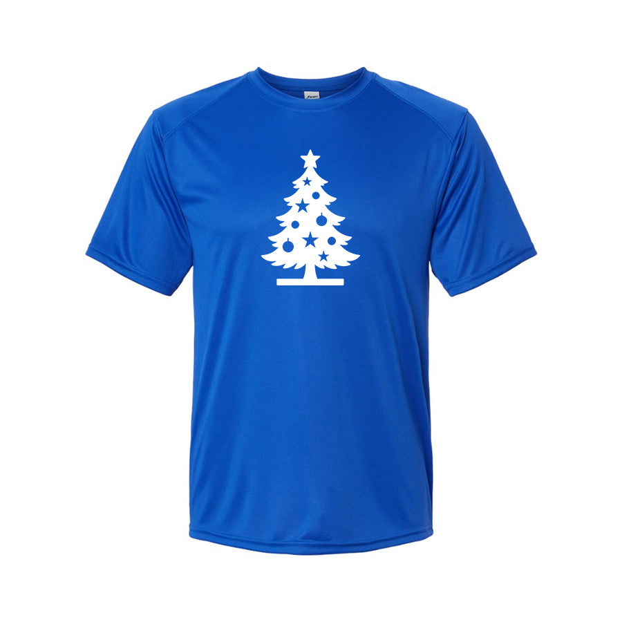 Men's Christmas Tree Polyester T-Shirt