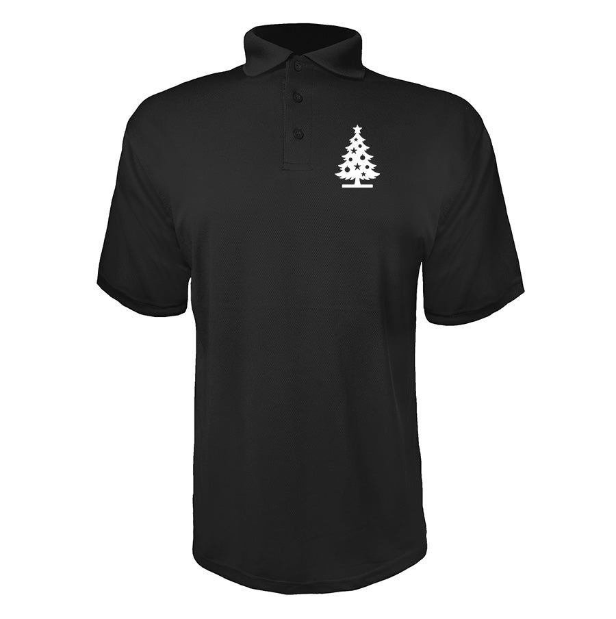 Men's Christmas Tree Polyester Polo