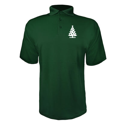 Men's Christmas Tree Polyester Polo