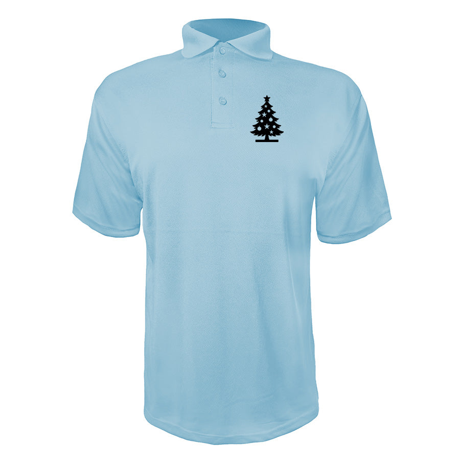 Men's Christmas Tree Polyester Polo