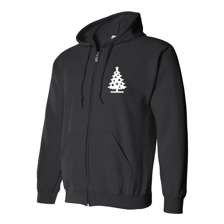 Men's Christmas Tree Zipper Hoodie