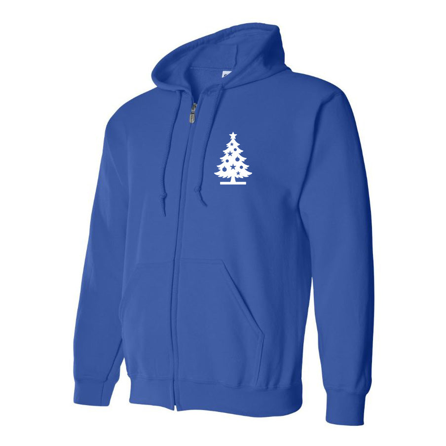 Men's Christmas Tree Zipper Hoodie