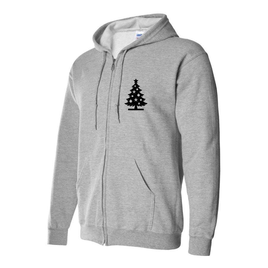 Men's Christmas Tree Zipper Hoodie