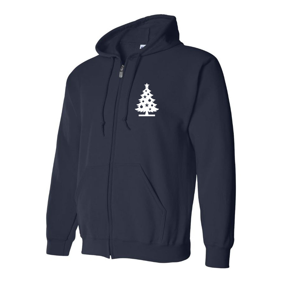 Men's Christmas Tree Zipper Hoodie