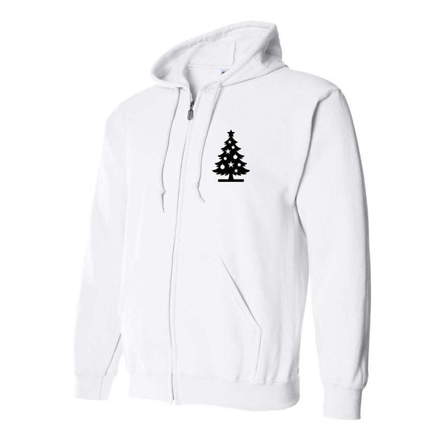 Men's Christmas Tree Zipper Hoodie