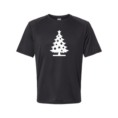 Youth Kids Christmas Tree Polyester T-Shirt