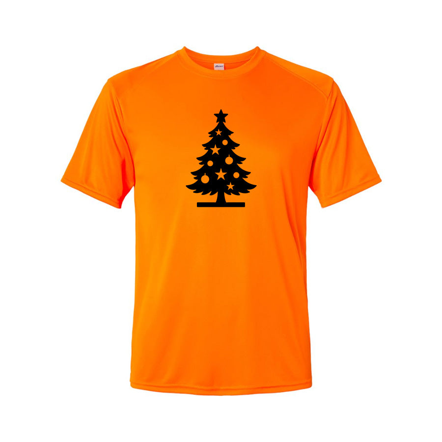 Youth Kids Christmas Tree Polyester T-Shirt