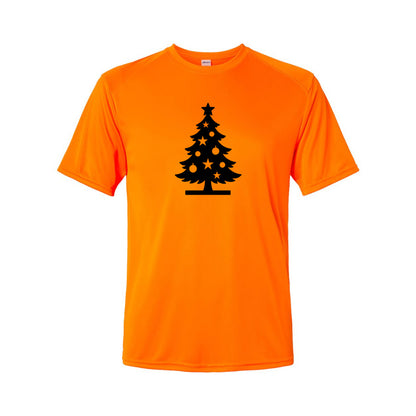 Youth Kids Christmas Tree Polyester T-Shirt