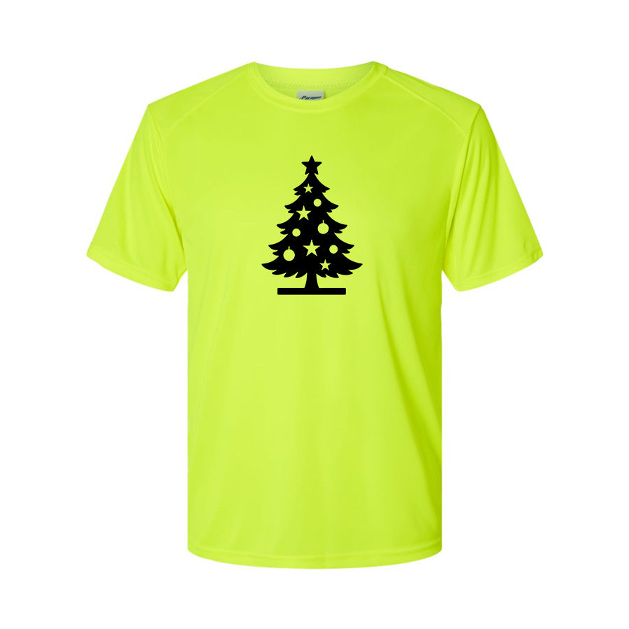 Youth Kids Christmas Tree Polyester T-Shirt