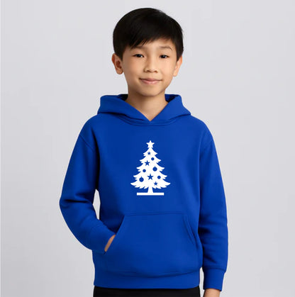 Youth Kids Christmas Tree Pullover Hoodie