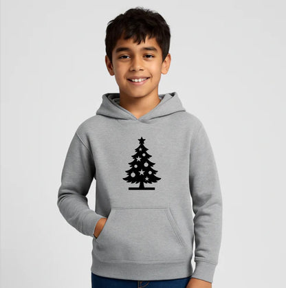 Youth Kids Christmas Tree Pullover Hoodie