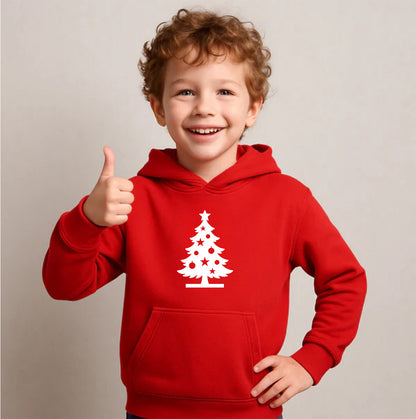 Youth Kids Christmas Tree Pullover Hoodie