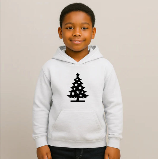 Youth Kids Christmas Tree Pullover Hoodie
