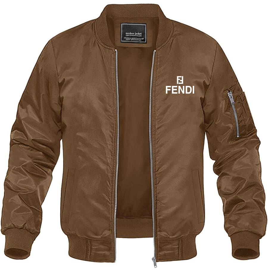 Men's Fendi Lightweight Bomber Jacket Windbreaker Softshell Varsity Jacket Coat