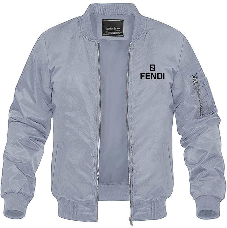 Men's Fendi Lightweight Bomber Jacket Windbreaker Softshell Varsity Jacket Coat