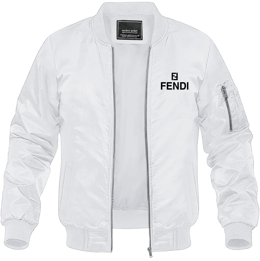 Men's Fendi Lightweight Bomber Jacket Windbreaker Softshell Varsity Jacket Coat
