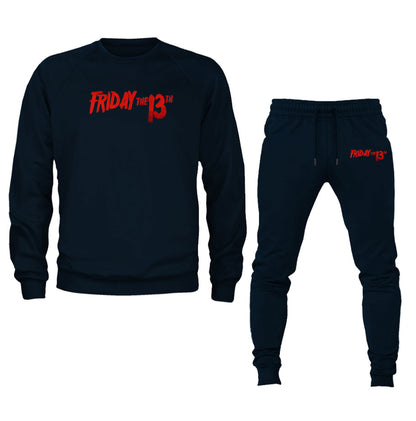 Men's Friday The 13th Crewneck Sweatshirt Joggers Suit