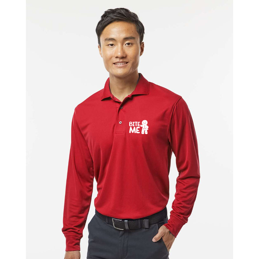 Men's Gingerbread Man - Paragon - Prescott Long Sleeve Polo - 110
