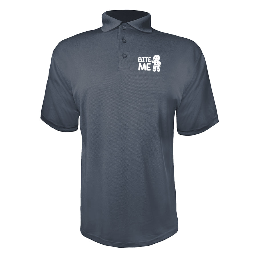 Men's Gingerbread Man Polyester Polo