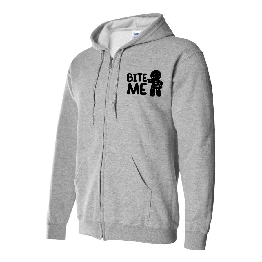 Men's Gingerbread Man Zipper Hoodie