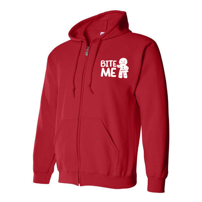 Men's Gingerbread Man Zipper Hoodie