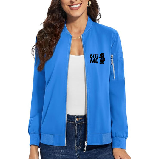 Women's Gingerbread Man Premium Bomber Jacket Outerwear