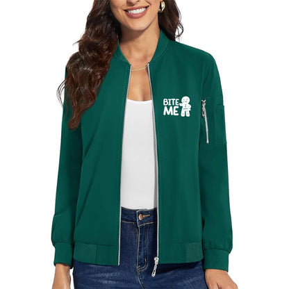 Women's Gingerbread Man Premium Bomber Jacket Outerwear
