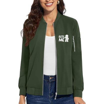 Women's Gingerbread Man Premium Bomber Jacket Outerwear