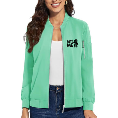 Women's Gingerbread Man Premium Bomber Jacket Outerwear