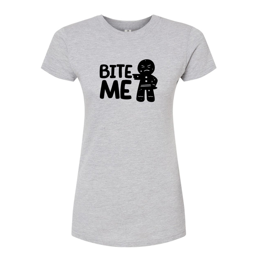 Women's Gingerbread Man Round Neck T-Shirt