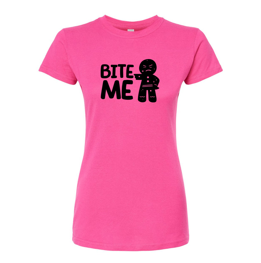 Women's Gingerbread Man Round Neck T-Shirt