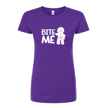 Women's Gingerbread Man Round Neck T-Shirt